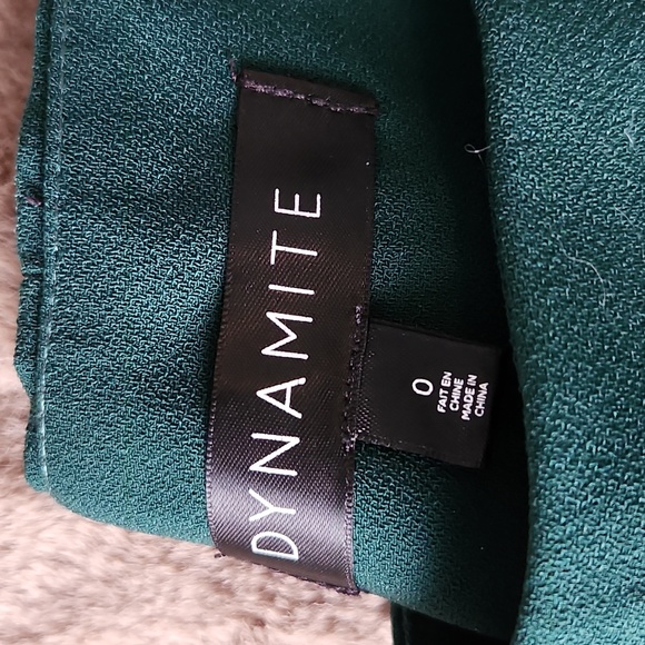 Dynamite green wide leg dress pant - Picture 2 of 3